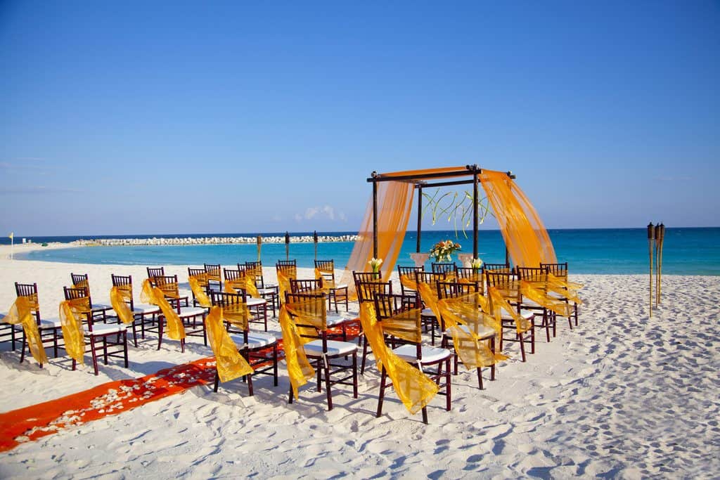 Beach Wedding ceremony.